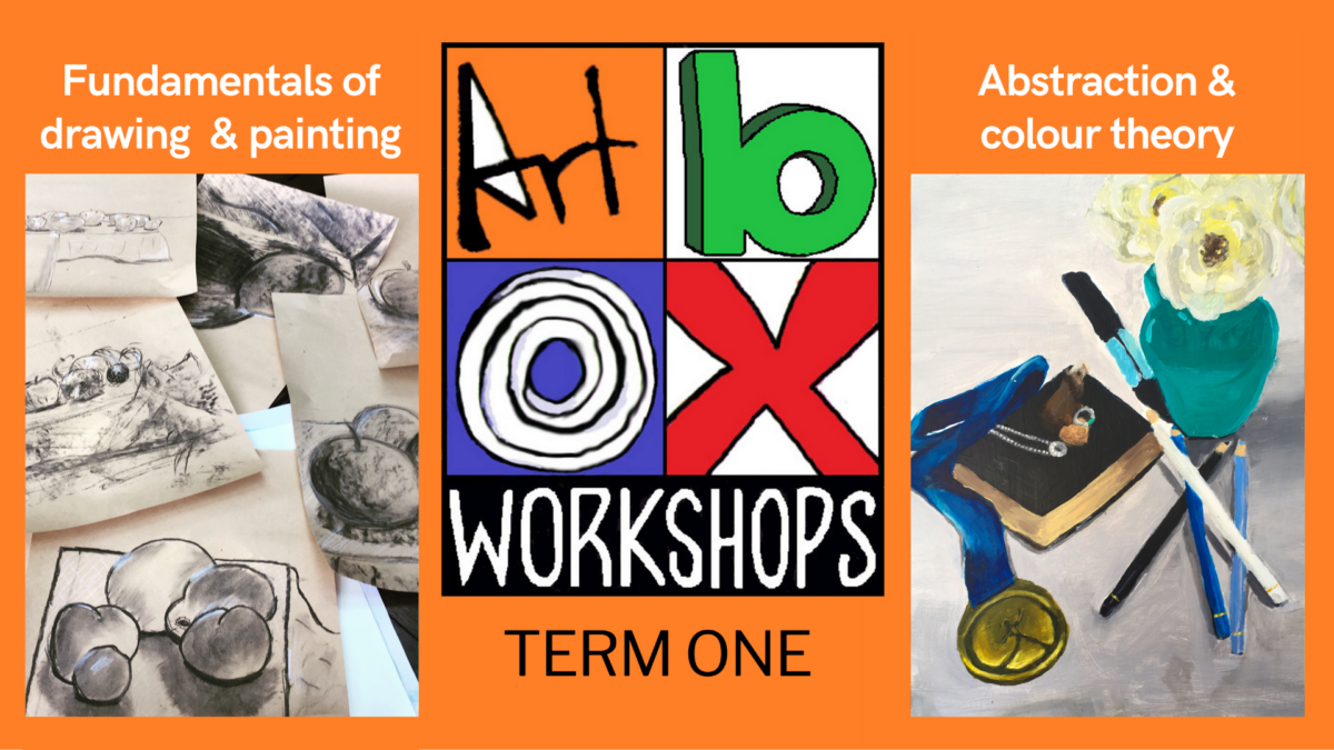 Still life artworks created at Art Box Workshops