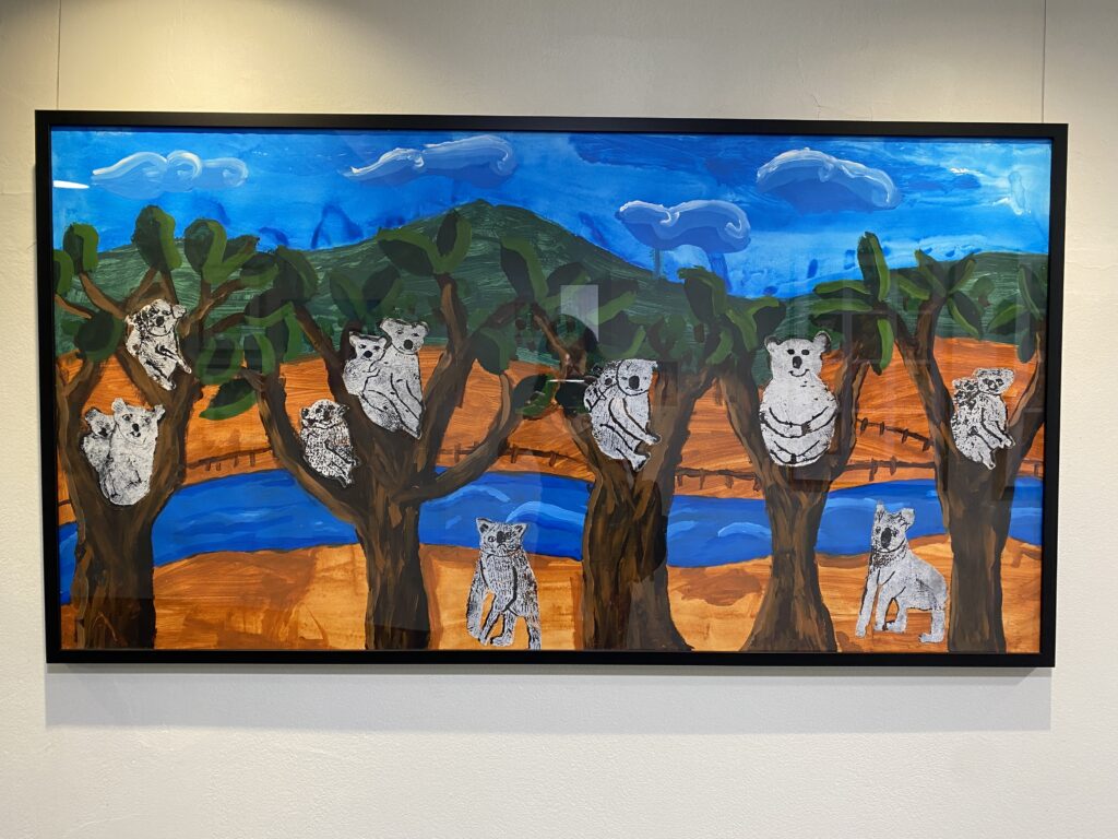 Koala group artwork created at Art Box Workshops