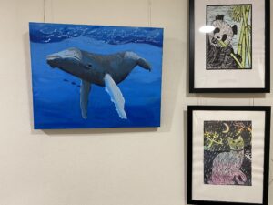 painting and prints created by Art Box Workshops students